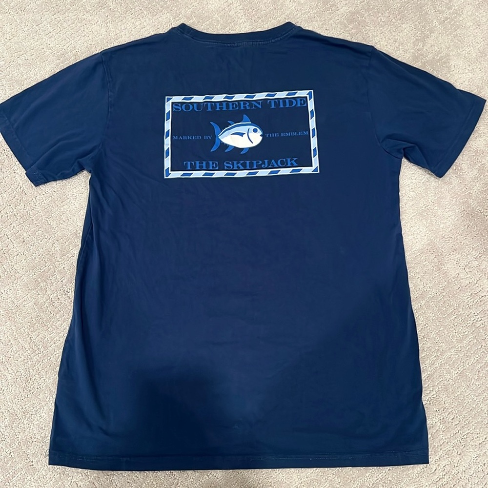 Southern Tide Blue Skip Jack Tee